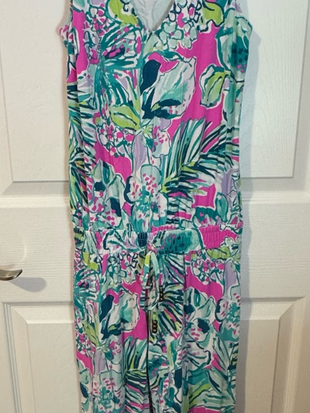 Lilly Pulitzer Paulina Early Bloomer Jumpsuit Floral Sleeveless Women’s XXS